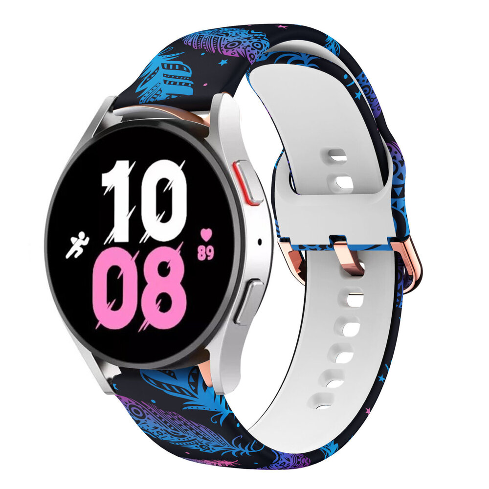Strap-it Strap-it Funky Feather Samsung Galaxy Watch 5 44mm Strap Strap-it Strap-it Funky Feather Samsung Galaxy Watch 5 44mm Strap