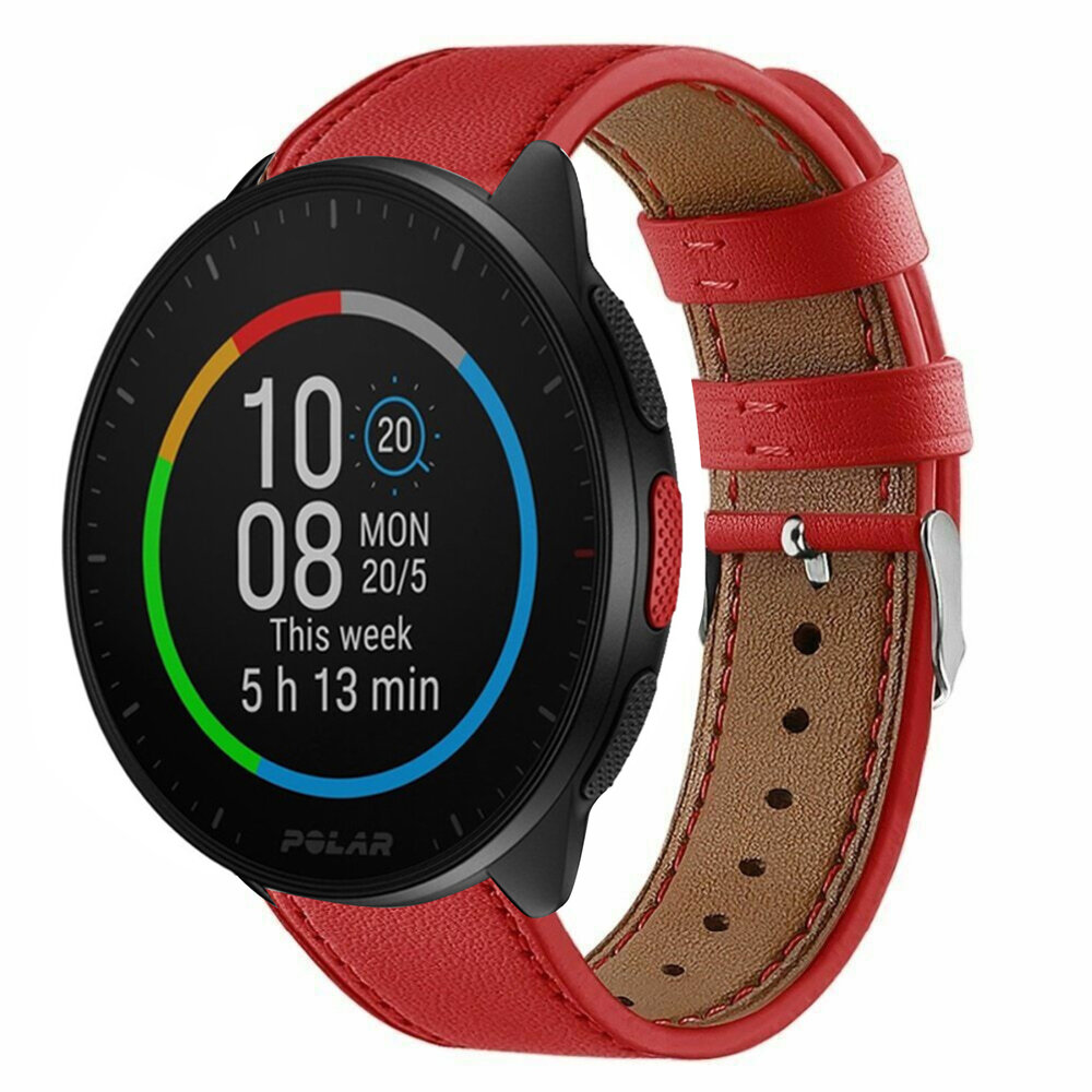 Strap-it Strap-it Polar Pacer Leather Strap (Red) Strap-it Strap-it Polar Pacer Leather Strap (Red)
