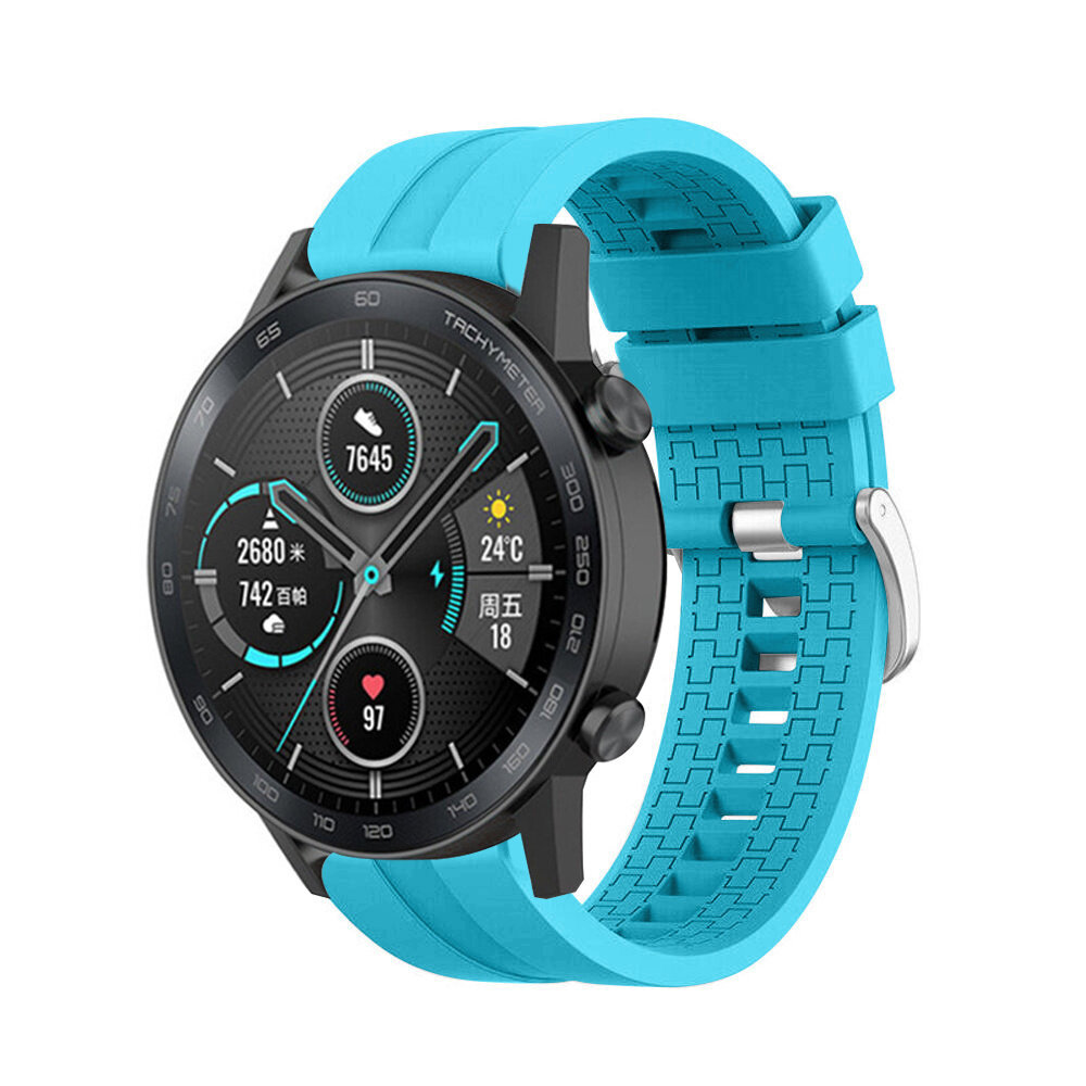 Strap-it Strap-it Honor Magic Watch 2 Silicone Strap Extreme (Light Blue)