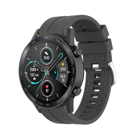 Strap-it Strap-it Honor Magic Watch 2 Silicone Strap Extreme (Dark Grey)