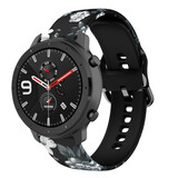 Strap-it Grey Flower Amazfit GTR 42mm Strap Strap-it Grey Flower Amazfit GTR 42mm Strap