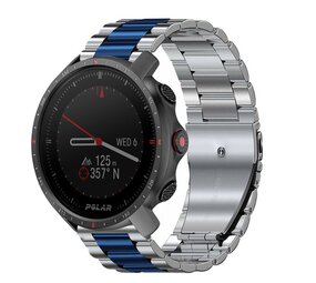 Strap-it Polar Grit X Pro Steel Strap (Silver/Blue) Strap-it Polar Grit X Pro Steel Strap (Silver/Blue)