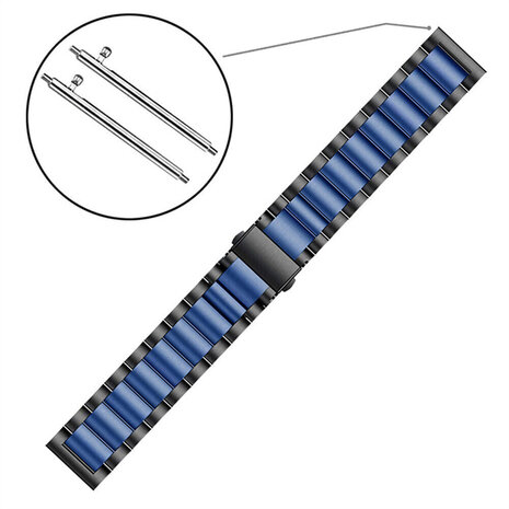 Strap-it Strap-it Polar Grit X Pro Steel Strap (Black/Blue) Strap-it Strap-it Polar Grit X Pro Steel Strap (Black/Blue)