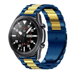 Strap-it Samsung Galaxy Watch 3 45mm Steel Strap (Blue/Gold) Strap-it Samsung Galaxy Watch 3 45mm Steel Strap (Blue/Gold)