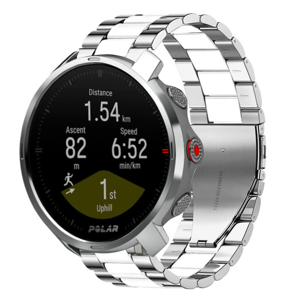 Strap-it Strap-it Polar Grit X Steel Strap (Silver/White) Strap-it Strap-it Polar Grit X Steel Strap (Silver/White)