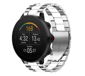 Strap-it Polar Vantage M Steel Strap (Silver/White) Strap-it Polar Vantage M Steel Strap (Silver/White)