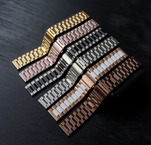 Strap-it Strap-it Amazfit GTR 2 Steel Strap (Rose Gold/White) Strap-it Strap-it Amazfit GTR 2 Steel Strap (Rose Gold/White)