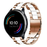Strap-it OnePlus Watch Steel Strap (Rose Gold/White) Strap-it OnePlus Watch Steel Strap (Rose Gold/White)
