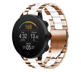 Strap-it Polar Vantage M Steel Strap (Rose Gold/White) Strap-it Polar Vantage M Steel Strap (Rose Gold/White)