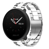 Strap-it Polar Ignite 2 Steel Strap (Silver/White) Strap-it Polar Ignite 2 Steel Strap (Silver/White)