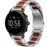 Strap-it Fossil Gen 5 Wood/Steel Strap (Silver) Strap-it Fossil Gen 5 Wood/Steel Strap (Silver)