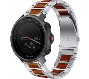 Strap-it Polar Grit X Pro Wood/Steel Strap (Silver) Strap-it Polar Grit X Pro Wood/Steel Strap (Silver)