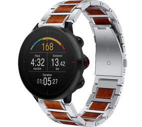 Strap-it Polar Vantage M Wood/Steel Strap (Silver) Strap-it Polar Vantage M Wood/Steel Strap (Silver)