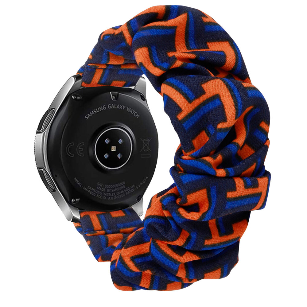 Strap-it Strap-it Samsung Galaxy Watch 5 44mm Scrunchie Strap (Black/Orange/Blue) Strap-it Strap-it Samsung Galaxy Watch 5 44mm Scrunchie Strap (Black/Orange/Blue)