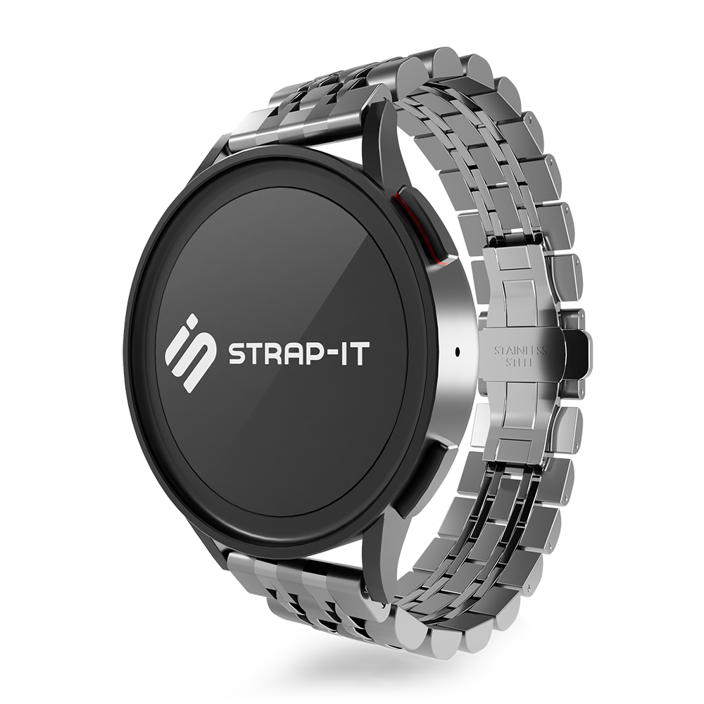 Strap-it© Strap-it Amazfit GTR 3 (Pro) Steel Link Strap Duo (Silver) Strap-it© Strap-it Amazfit GTR 3 (Pro) Steel Link Strap Duo (Silver)
