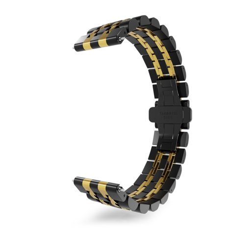 Strap-it© Strap-it Fossil Gen 5e 44mm Steel Link Strap Duo (Black/Gold) Strap-it© Strap-it Fossil Gen 5e 44mm Steel Link Strap Duo (Black/Gold)