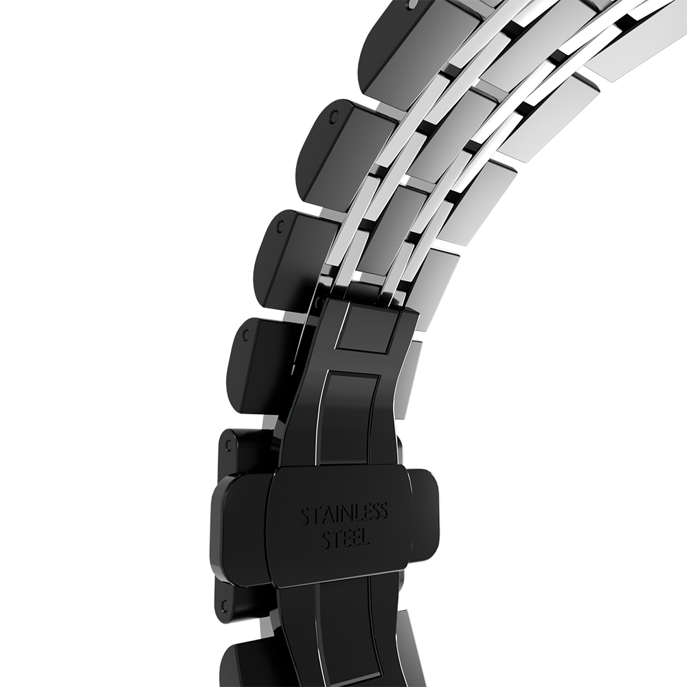 Strap-it© Strap-it OnePlus Watch Steel Link Strap Duo (Black/Silver) Strap-it© Strap-it OnePlus Watch Steel Link Strap Duo (Black/Silver)