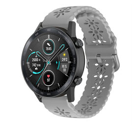Strap-it Honor Magic Watch 2 42mm Silicone Strap Patterned (Grey)