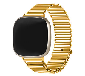 Strap-it Fitbit Sense Steel Loop Strap (Gold) Strap-it Fitbit Sense Steel Loop Strap (Gold)