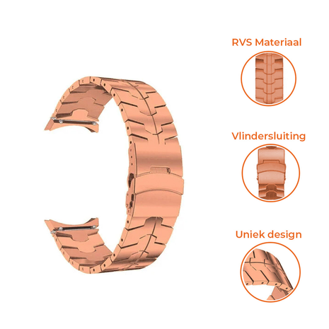 Strap-it Strap-it Samsung Galaxy Watch 5 Pro Steel Iron Strap (Rose Gold) Strap-it Strap-it Samsung Galaxy Watch 5 Pro Steel Iron Strap (Rose Gold)