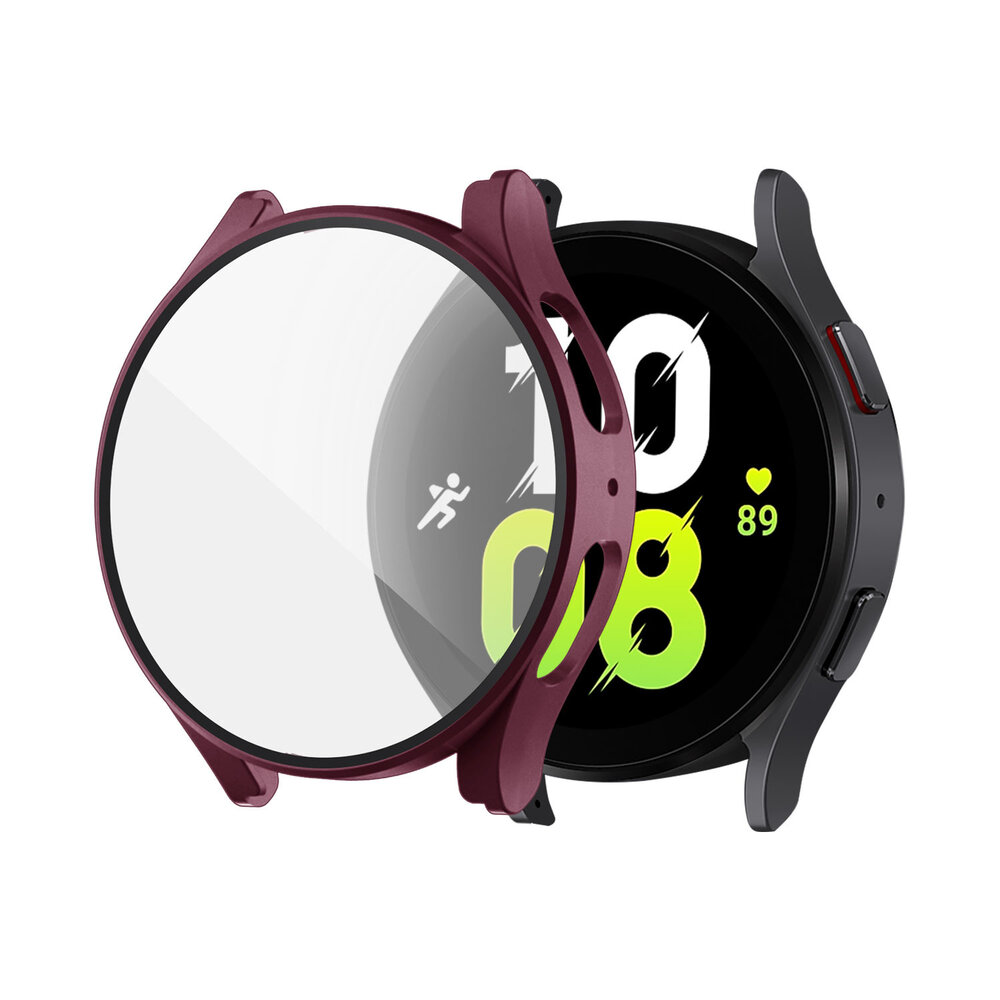 Strap-it Strap-it Samsung Galaxy Watch 5 40mm Hard Case with Glasss (Burgundy) Strap-it Strap-it Samsung Galaxy Watch 5 40mm Hard Case with Glasss (Burgundy)
