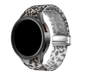 Strap-it Clear Leopard Samsung Galaxy Watch 5 40mm Magnetic Strap Strap-it Clear Leopard Samsung Galaxy Watch 5 40mm Magnetic Strap