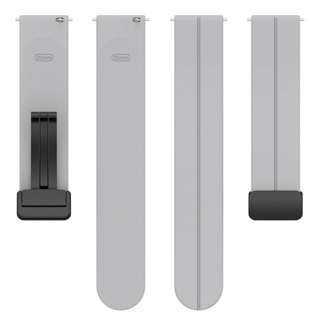 Strap-it Strap-it Polar Vantage M Silicone Strap D-Buckle (Light Grey)