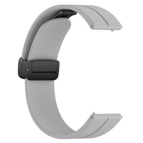 Fossil Gen 5 Silicone Strap D Buckle Light Grey