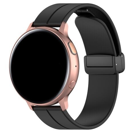 Strap-it Strap-it Huawei Watch GT 2 Silicone Strap D-Buckle (Black)
