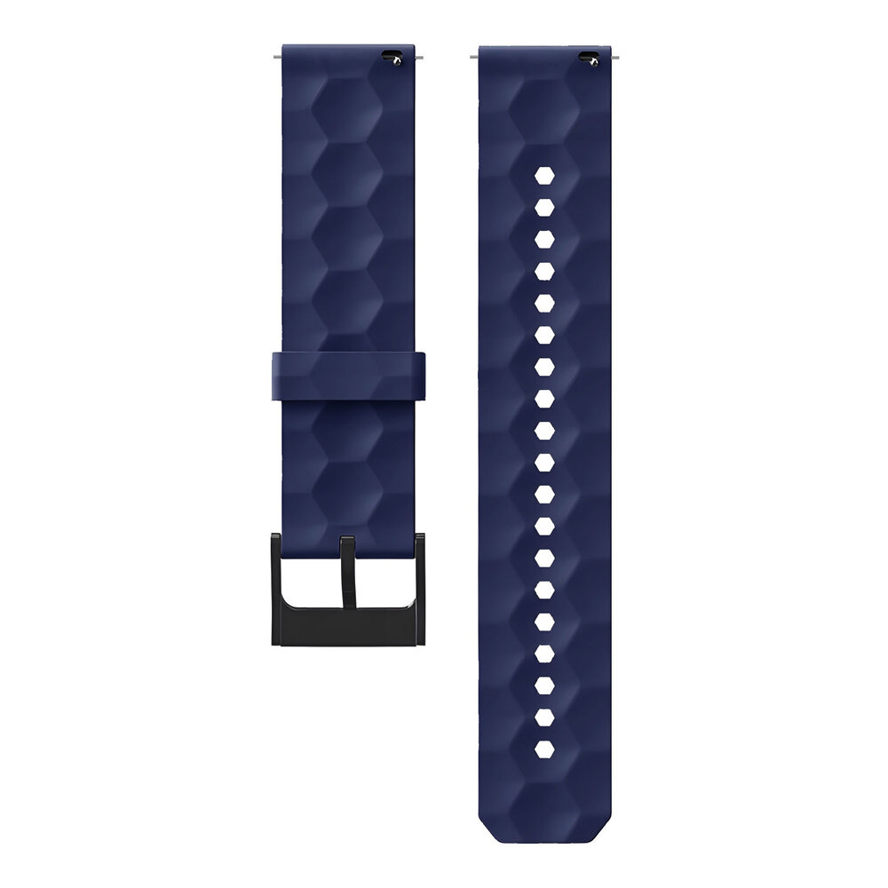 Strap-it Strap-it Huawei Watch GT 3 Pro 46mm Silicone Strap Hexagons (Dark Blue) Strap-it Strap-it Huawei Watch GT 3 Pro 46mm Silicone Strap Hexagons (Dark Blue)