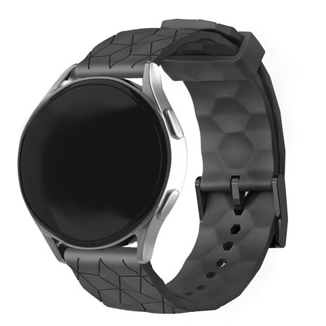 Strap-it Strap-it OnePlus Watch Silicone Strap Hexagons (Black)