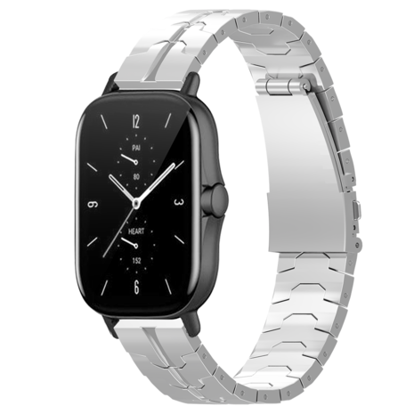 Strap-it Strap-it Amazfit GTS 2 Steel Iron Strap (Silver) Strap-it Strap-it Amazfit GTS 2 Steel Iron Strap (Silver)