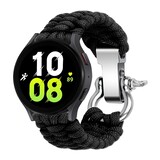 Strap-it Samsung Galaxy Watch 5 44mm Nylon Rope Strap (Black) Strap-it Samsung Galaxy Watch 5 44mm Nylon Rope Strap (Black)