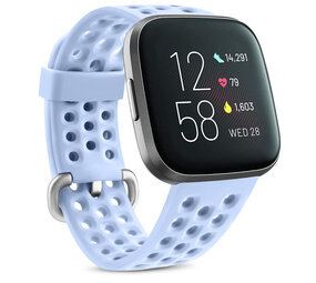 Strap-it Fitbit Versa Breathable Silicone Strap (Lavender Blue)