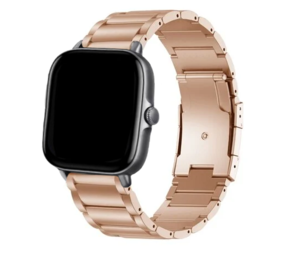 Strap-it Xiaomi Amazfit GTS Titanium Strap (Rose Gold) Strap-it Xiaomi Amazfit GTS Titanium Strap (Rose Gold)