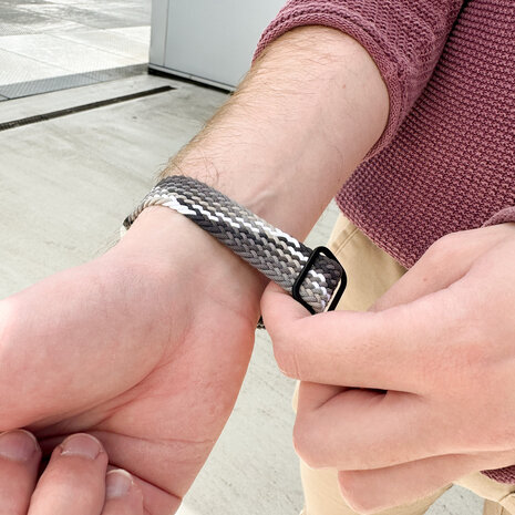 Strap-it Strap-it Polar Ignite Braided Nylon Strap (Black/White) Strap-it Strap-it Polar Ignite Braided Nylon Strap (Black/White)