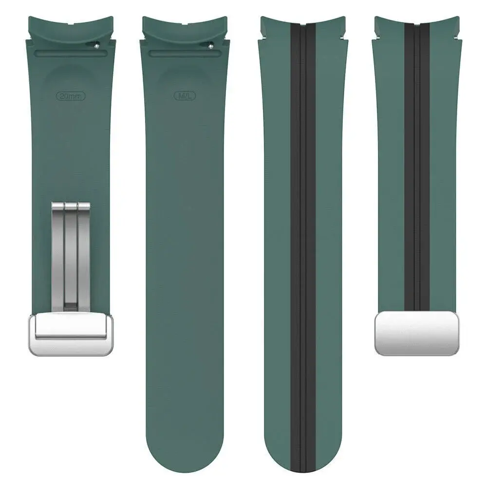 Strap-it Strap-it Samsung Galaxy Watch 4 Classic 42mm Magnetic Sport Strap (Green/Black) Strap-it Strap-it Samsung Galaxy Watch 4 Classic 42mm Magnetic Sport Strap (Green/Black)