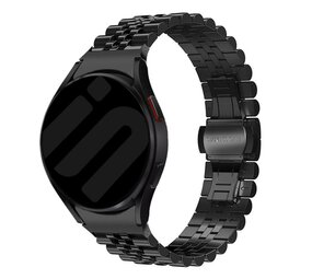 Strap-it Samsung Galaxy Watch FE Jubilee Steel Strap (Black) Strap-it Samsung Galaxy Watch FE Jubilee Steel Strap (Black)