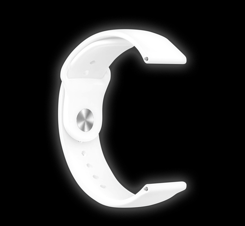 Strap-it Strap-it Samsung Galaxy Watch FE Glow in the Dark Silicone Strap (White) Strap-it Strap-it Samsung Galaxy Watch FE Glow in the Dark Silicone Strap (White)