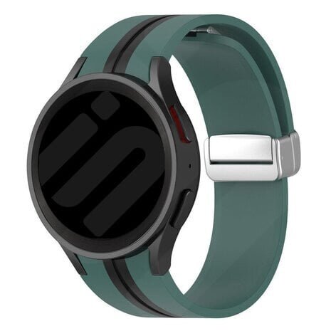 Strap-it Strap-it Samsung Galaxy Watch FE Magnetic Sport Strap (Green/Black) Strap-it Strap-it Samsung Galaxy Watch FE Magnetic Sport Strap (Green/Black)