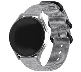 Strap-it Samsung Galaxy Watch FE Nylon Strap with Buckle (Gray) Strap-it Samsung Galaxy Watch FE Nylon Strap with Buckle (Gray)