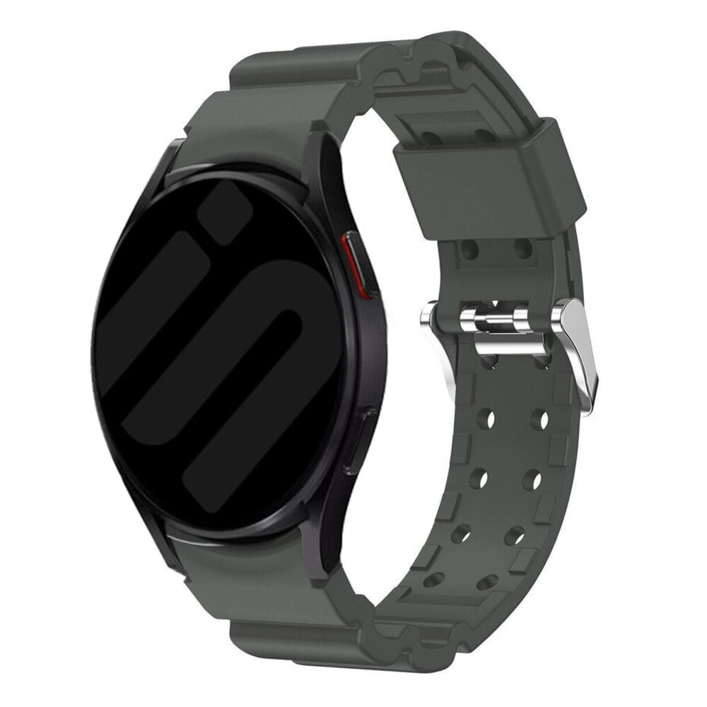 Strap-it Strap-it Samsung Galaxy Watch FE Silicone Armour Strap (Dark Gray)