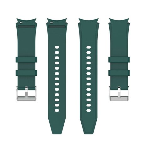 Strap-it Strap-it Samsung Galaxy Watch FE Silicone Strap 'Perfect Fit' (Dark Green)