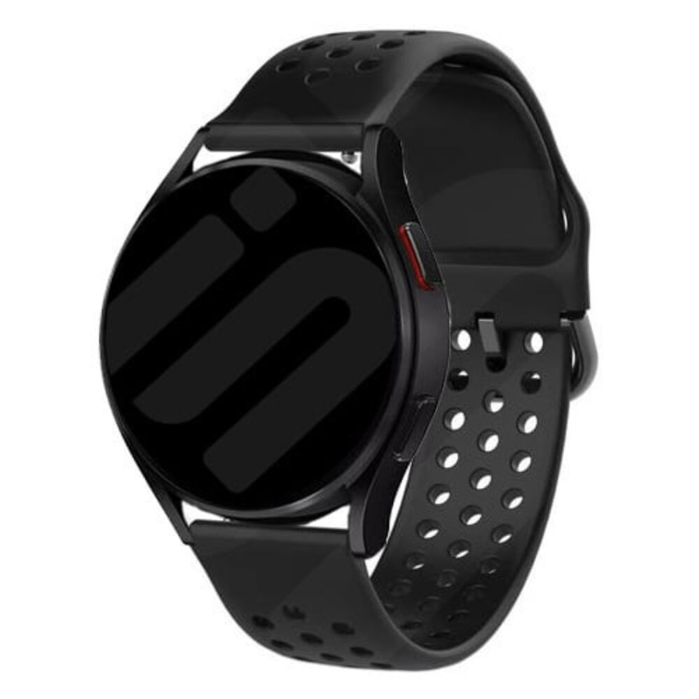 Strap-it Strap-it Samsung Galaxy Watch FE Breathable Silicone Strap (Black) Strap-it Strap-it Samsung Galaxy Watch FE Breathable Silicone Strap (Black)