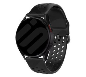 Strap-it Samsung Galaxy Watch FE Breathable Silicone Strap (Black) Strap-it Samsung Galaxy Watch FE Breathable Silicone Strap (Black)