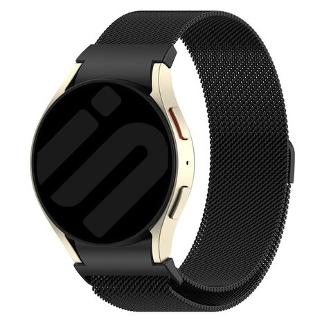 Strap-it Strap-it Samsung Galaxy Watch FE 'One push' Milanese Strap (Black) Strap-it Strap-it Samsung Galaxy Watch FE 'One push' Milanese Strap (Black)