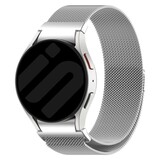 Strap-it Samsung Galaxy Watch FE 'One push' Milanese Strap (Silver) Strap-it Samsung Galaxy Watch FE 'One push' Milanese Strap (Silver)