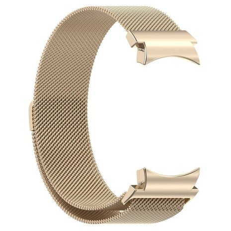 Strap-it Strap-it Samsung Galaxy Watch FE 'One push' Milanese Strap (Champagne Gold) Strap-it Strap-it Samsung Galaxy Watch FE 'One push' Milanese Strap (Champagne Gold)