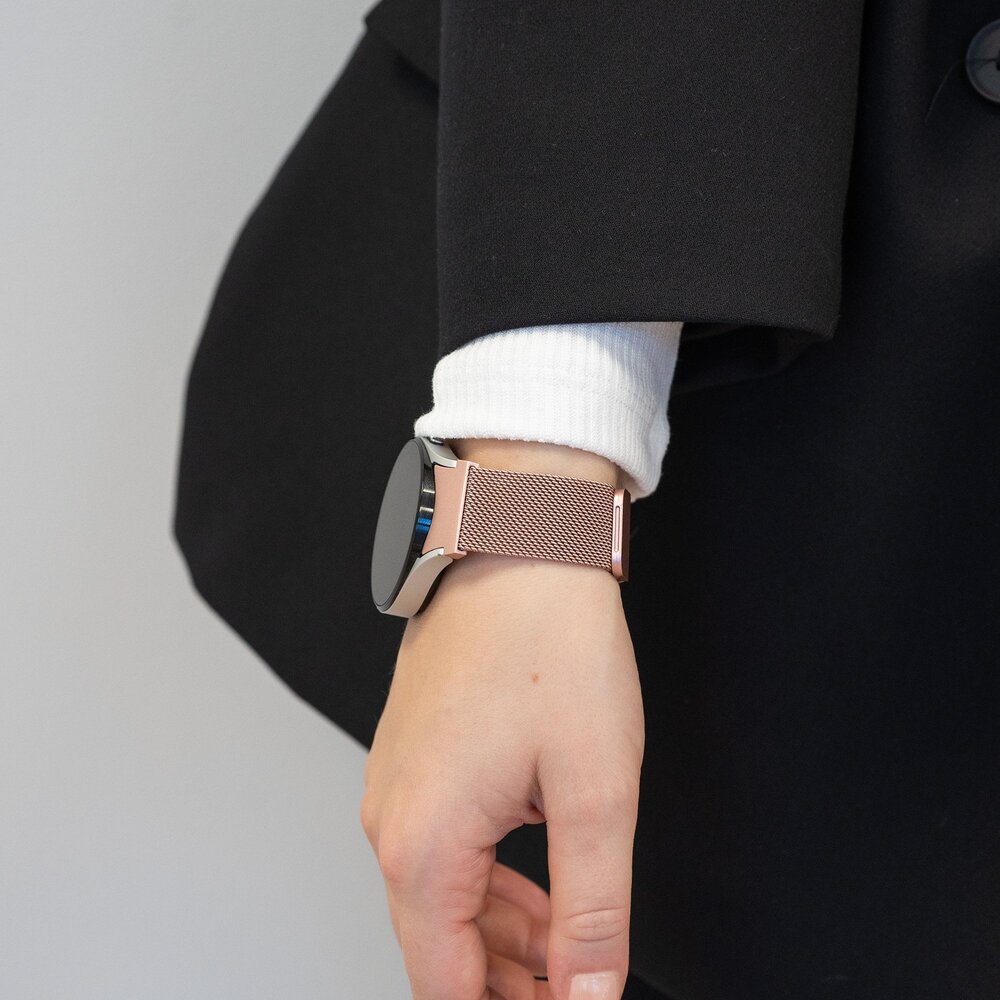 Bandz Bandz Samsung Galaxy Watch FE Milanese Loop Strap (Pink) Bandz Bandz Samsung Galaxy Watch FE Milanese Loop Strap (Pink)