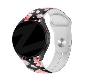 Bandz Bandz Samsung Galaxy Watch FE Silicone Strap 'Flowers'